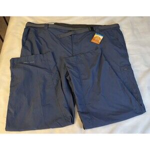 COLUMBIA Silver Ridge Utility Cargo Pants Men 54x32 Blue Omni-Shade Outdoor Hike